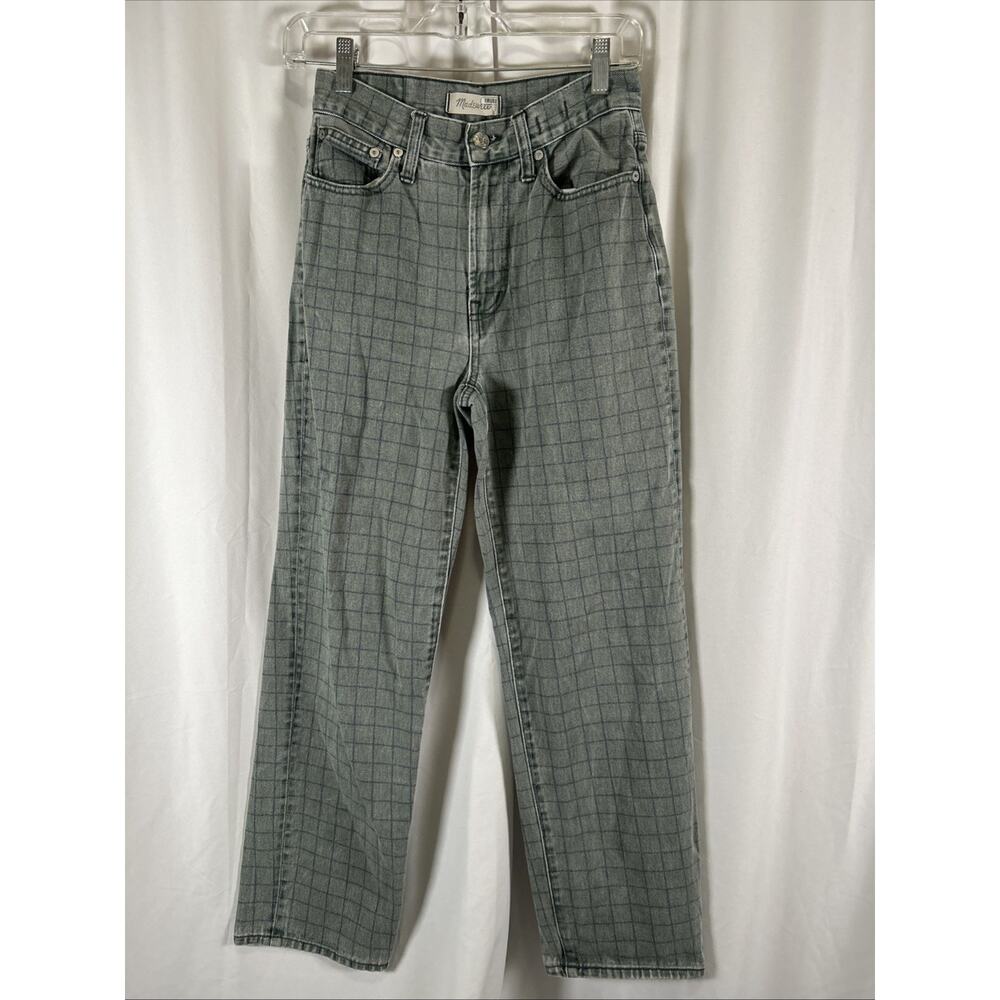 Madewell Straight Plaid Jeans - Picture 3 of 4